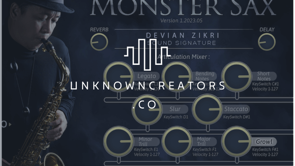 Monster Sax plugin daw arayüzü